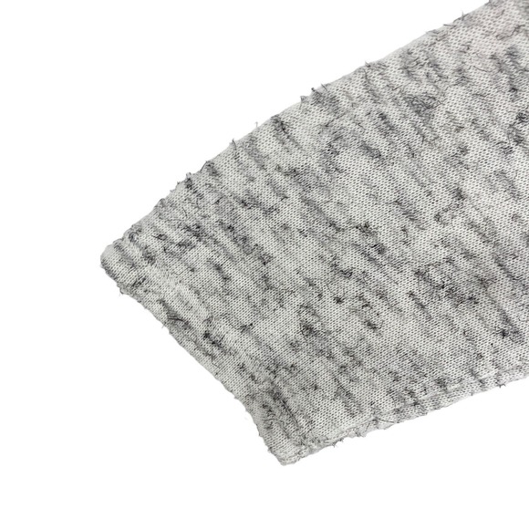 Express Tee Shirt Top Womens Medium Gray Marled Knit Long Sleeve V Neck Pullover - Picture 5 of 11